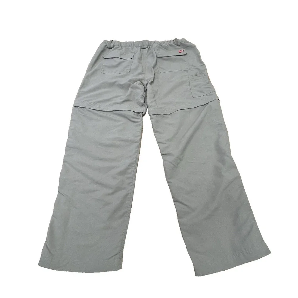 North Face Paramount Peak Convertible Hiking Pants Mens XL Beige Belted Outdoor